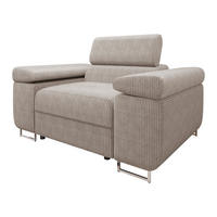 SESSEL Torezio Cord - Sahara, Holz/Textil (134/90/102cm) - MIRJAN24