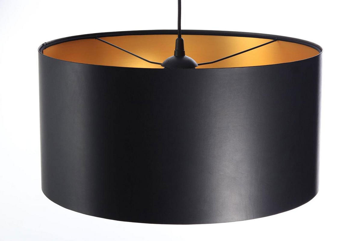 HÄNGELEUCHTE Gold 50/25 cm - Goldfarben/Schwarz, Kunststoff (50/0.8/25cm) - ONZENO