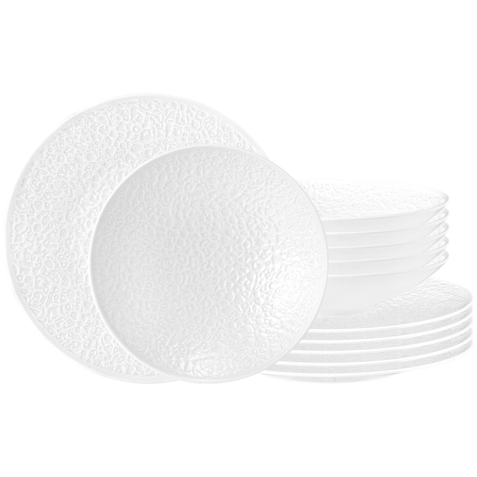 TAFELSERVICE Nori Home weiß 12er Set - Weiß, Keramik (1/1/1cm) - Seltmann Weiden