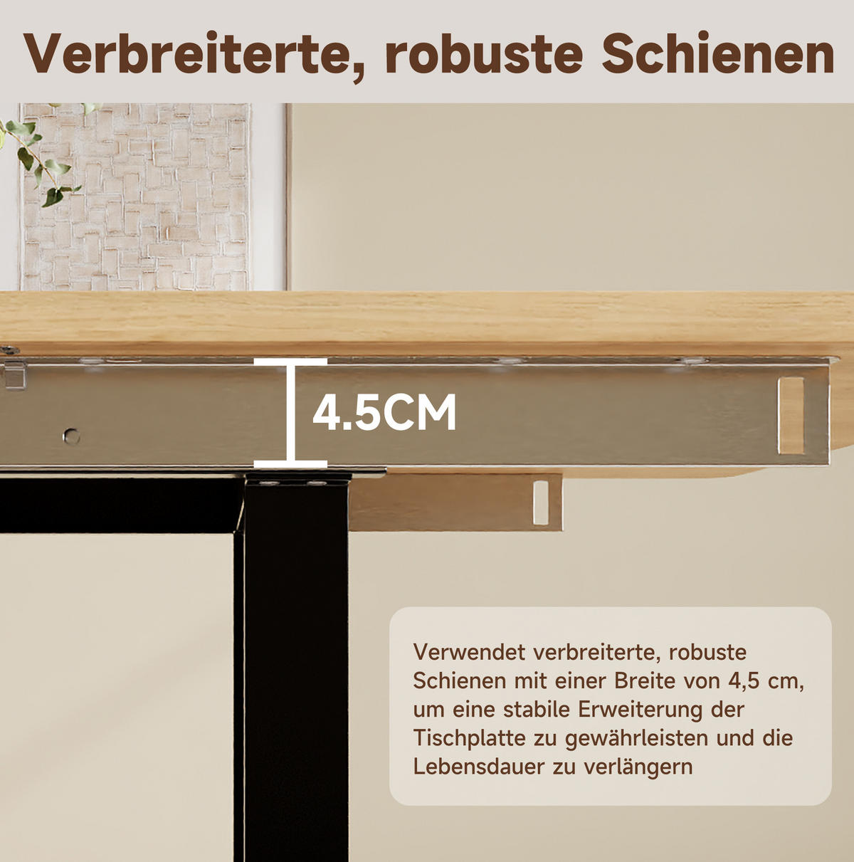 STOL 140/180/220/80 cm, MDF, hrast boje, rasklopni - boje hrasta, drvni materijal (220/90/75cm) - BEAOK