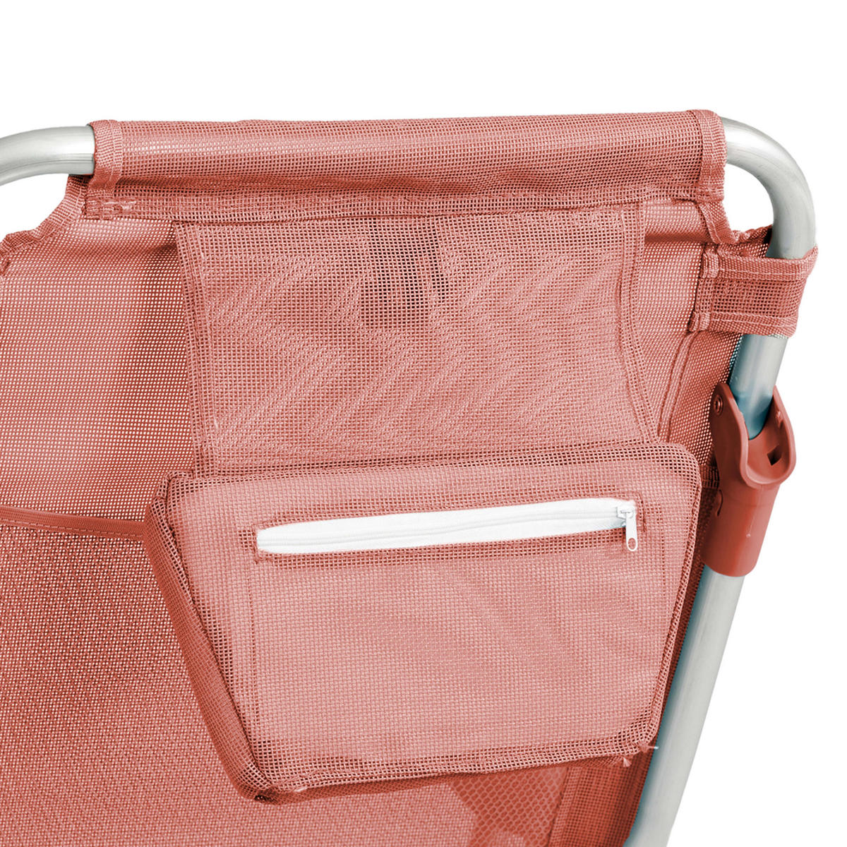 KLAPPSTTUHL, Papaya - Pink, Textil (59/79/64cm) - Oviala