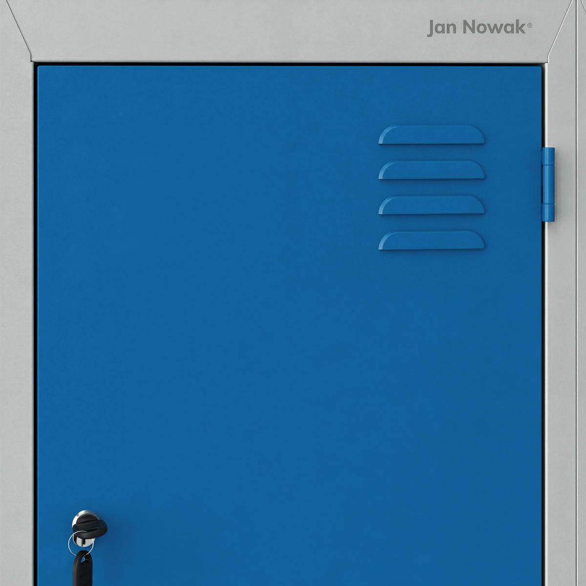 KLEIDERSCHRANK JULIA 185x80x45 cm - Blau/Grau, Metall (80/185/45cm) - Jan Nowak