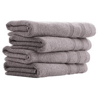 HANDTUCHSET Brooklyn - 4-teilig - 50x100cm - Hellgrau - Hellgrau, Textil (50/100cm) - Uncover by Schiesser