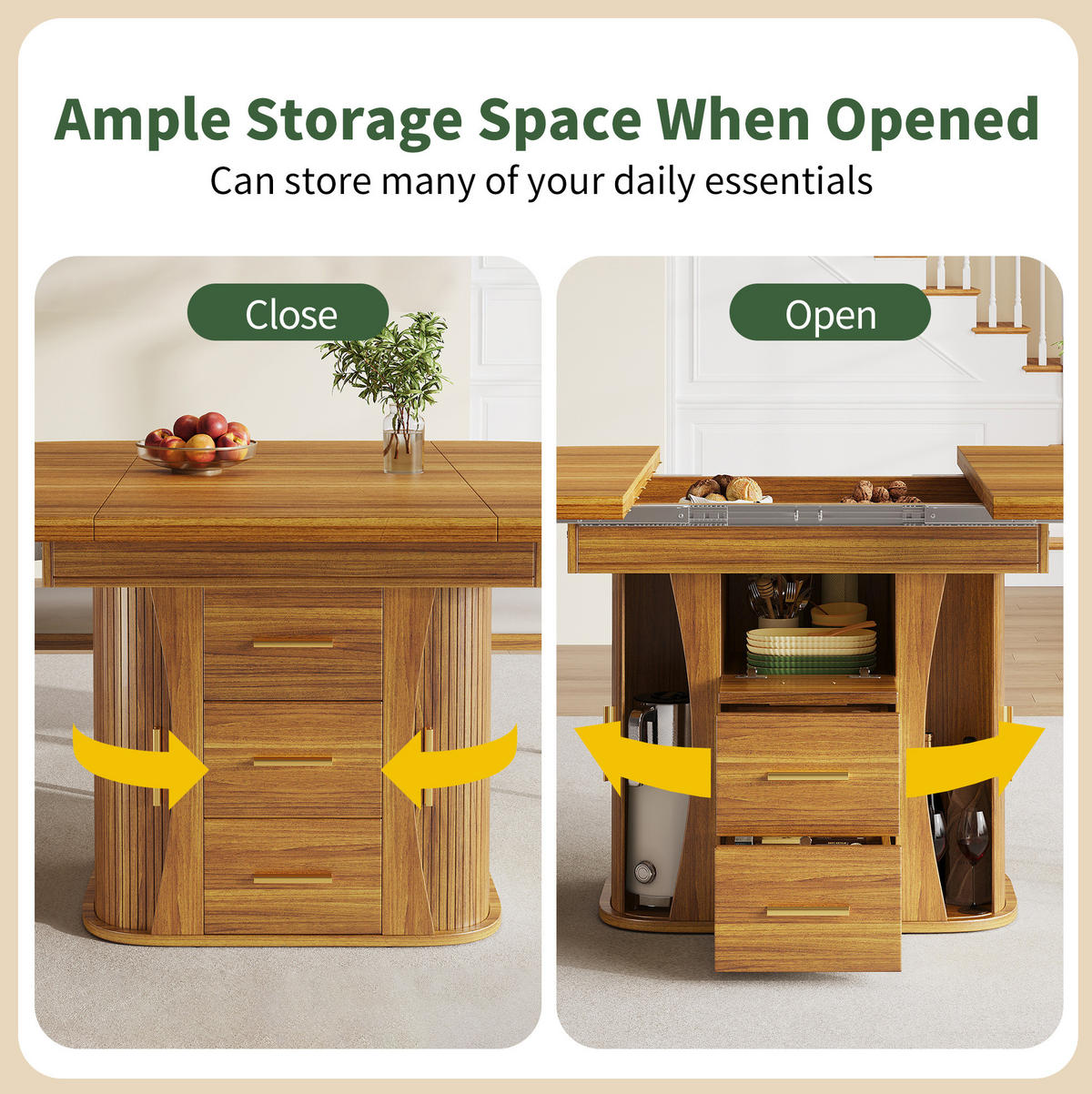 ESSTISCH 118-158/118/77 cm Walnuss aus MDF ausziehbar - Braun, Holzwerkstoff (118/118/77cm) - OKMYHOME
