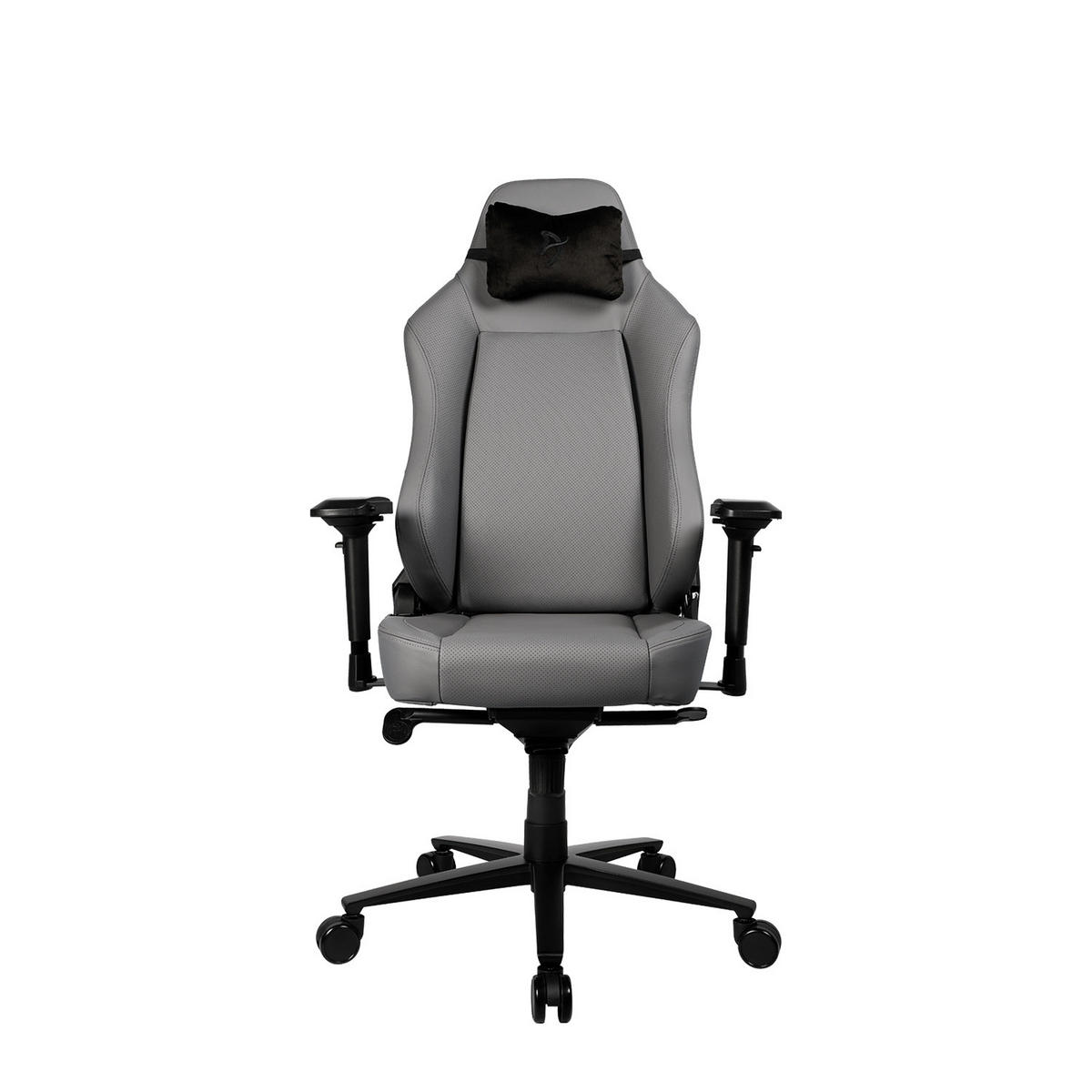 GAMINGSTUHL Primo Premium Leder Anthrazit - Anthrazit/Schwarz, Leder/Metall (74/135/52cm) - Arozzi
