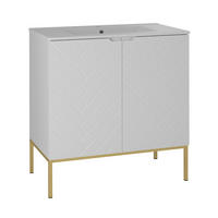 WASCHTISCH 80cm Daria Weiß - Weiß, Holzwerkstoff (80/82/45.8cm) - Petits-meubles