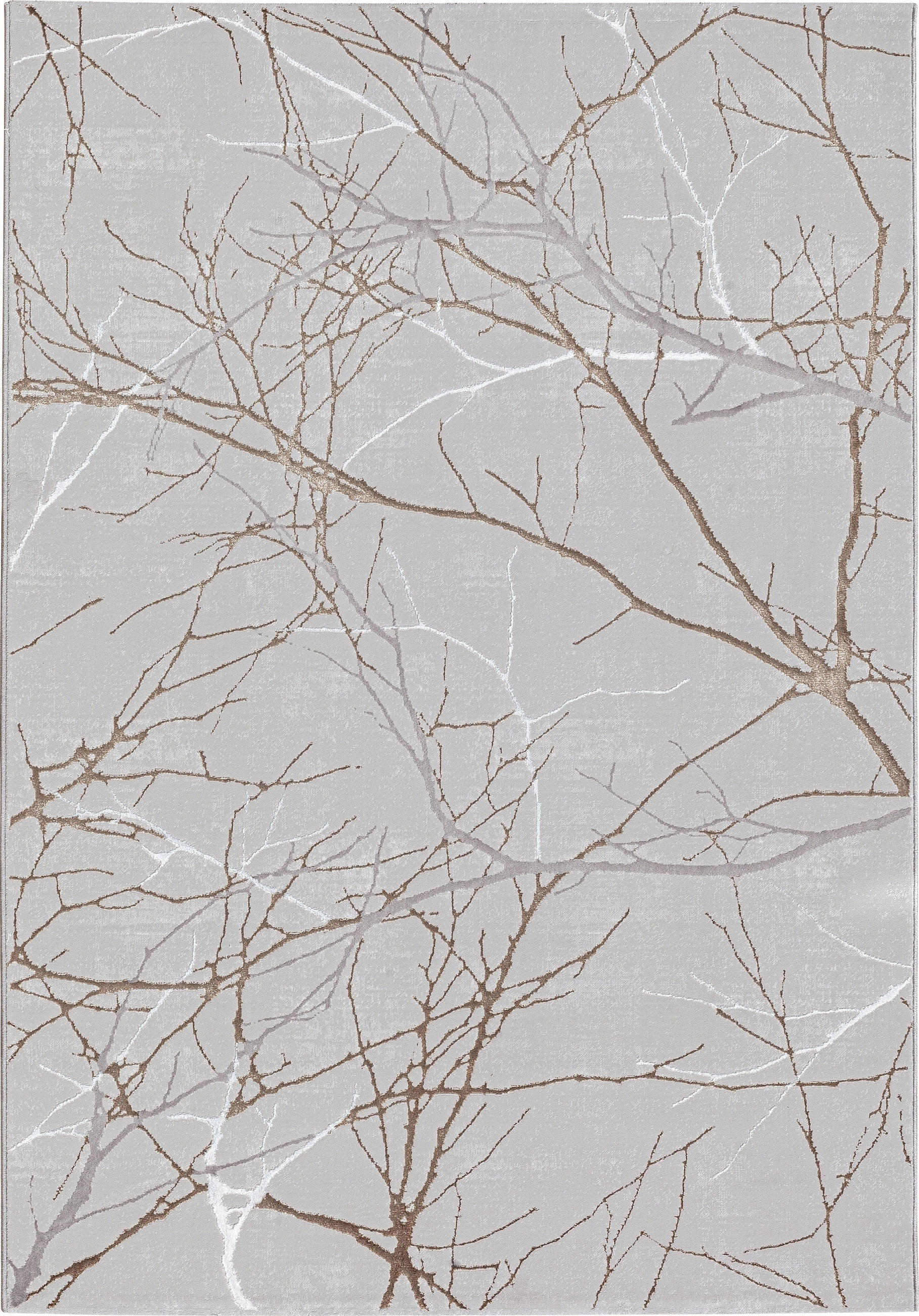 KURZFLORTEPPICH Abstrakt KAVALA Polyester Grau 160 x 230 cm - Grau, Textil (160/230cm) - KADIMA DESIGN