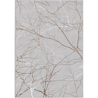 KURZFLORTEPPICH Abstrakt KAVALA Polyester Grau 160 x 230 cm - Grau, Textil (160/230cm) - KADIMA DESIGN