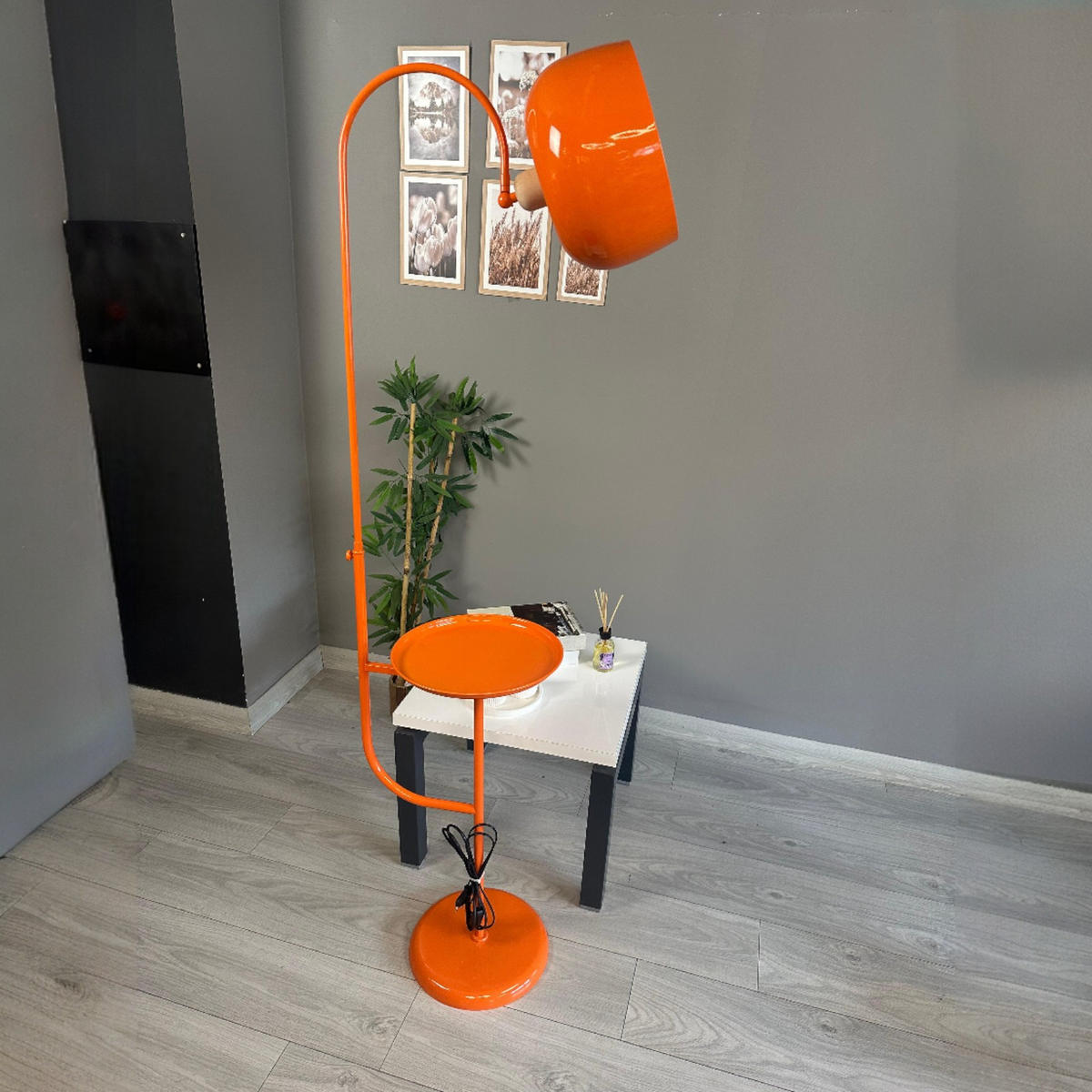 STEHLEUCHTE Cember 170 Cm - Orange, Metall (37/37/170cm) - Bamyum
