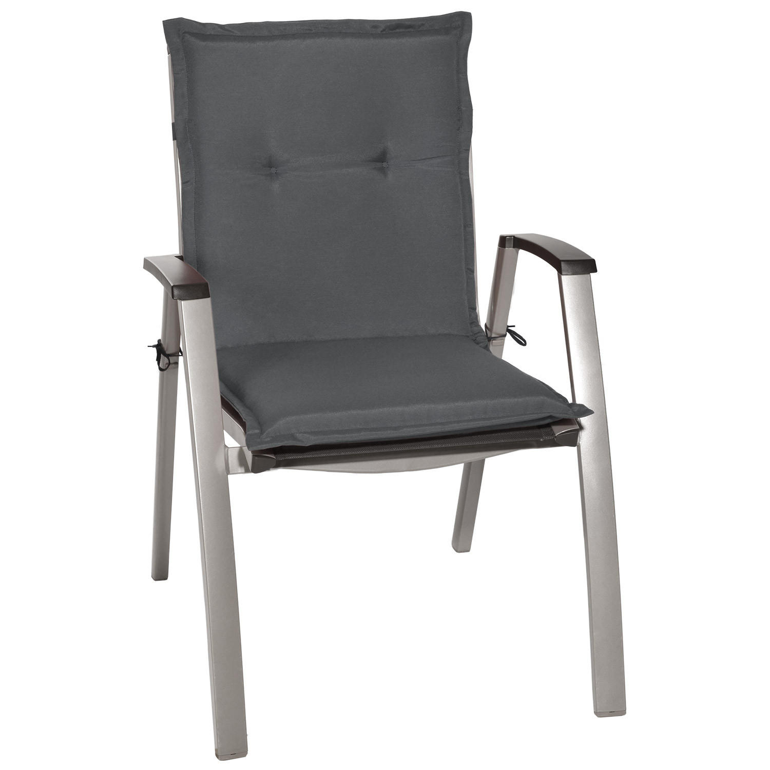 NIEDERLEHNERAUFLAGE Loft NL 100/50/6cm Graphitgrau - Graphitfarben, Textil (50/6/100cm) - Beautissu 