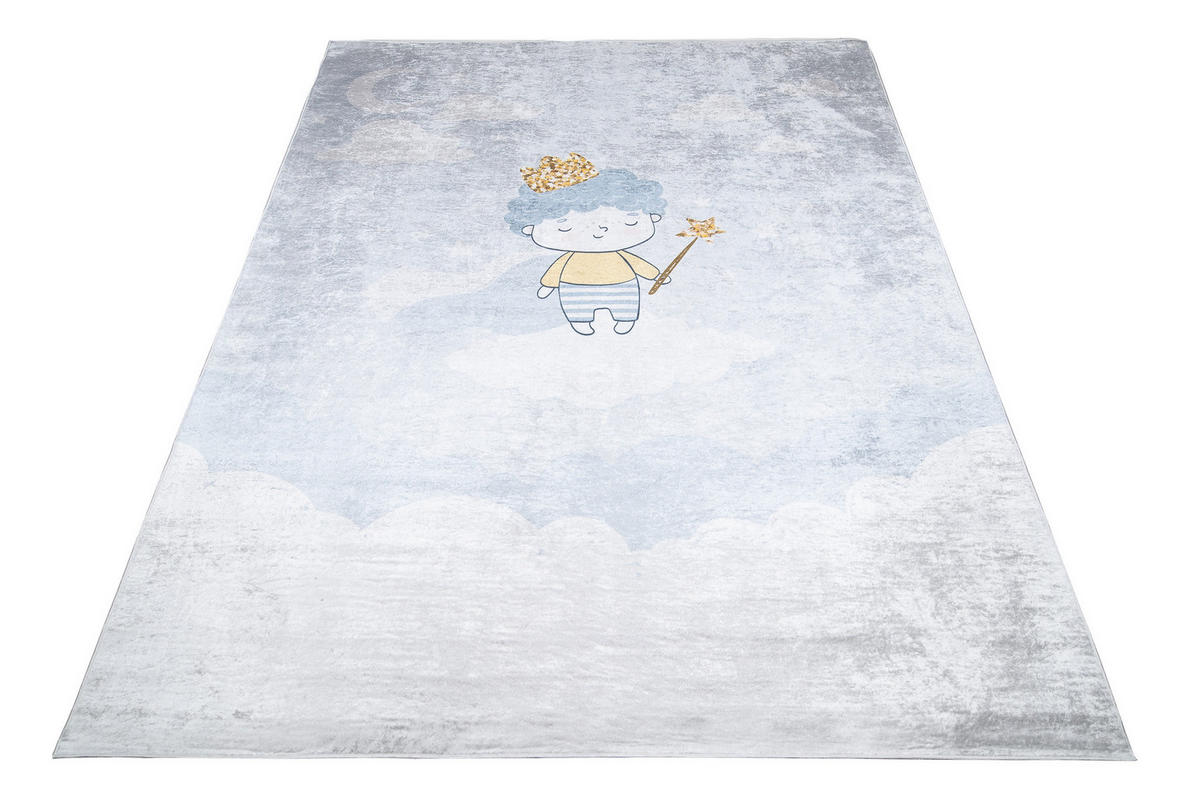 TEPPICH EMMA Grau 140/200 cm - Grau, Kunststoff (140/200cm) - Tapiso