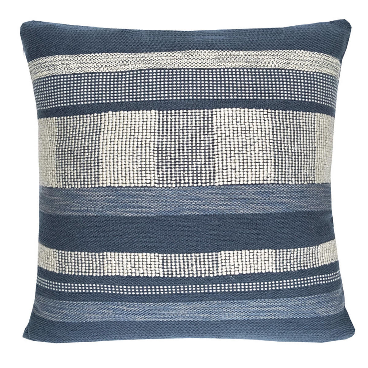 DEKOKISSEN nachtblauer Textur 50x50 - Braun, Textil (50/50/12cm) - Malagoon