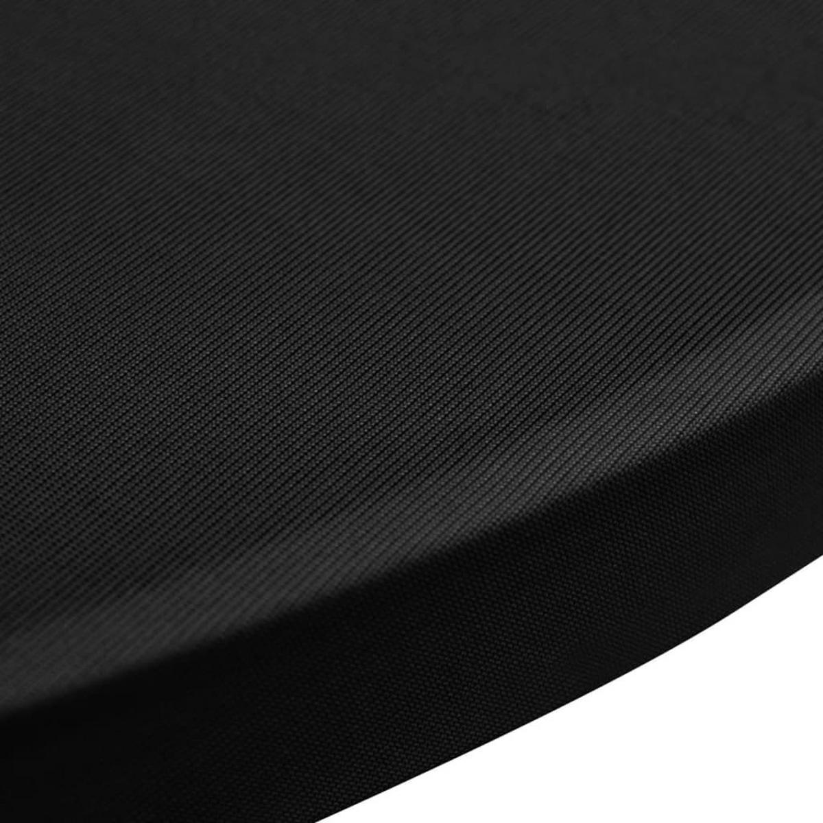 TISCHHUSSEN für Stehtische 4er-Set Amau Ø80 cm schwarz - Schwarz, Textil (80/80cm) - DELUKE