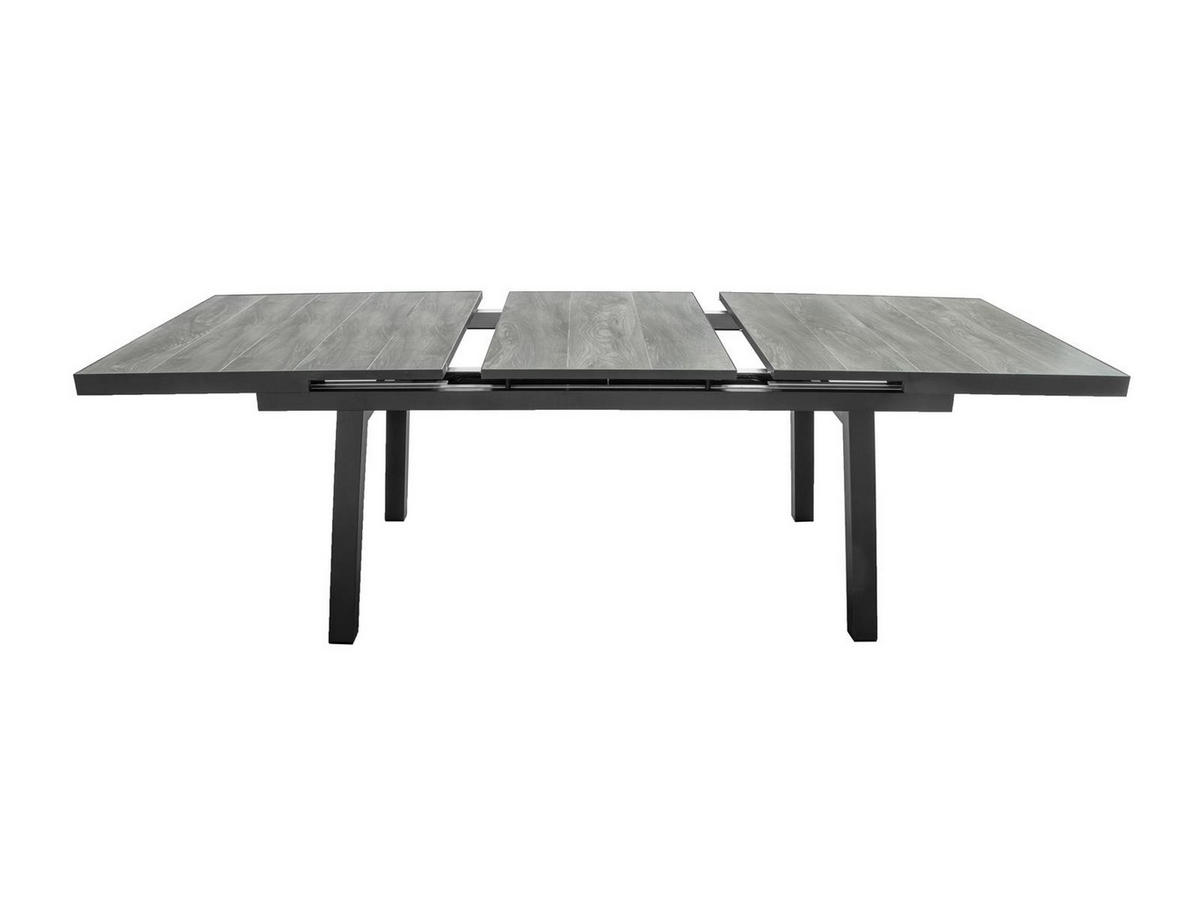 DINING-SET Sydney 4 Anthrazit/Holzoptik ausziehbar 4-teilig - Grau, Naturmaterialien - bellavista - Home & Garden