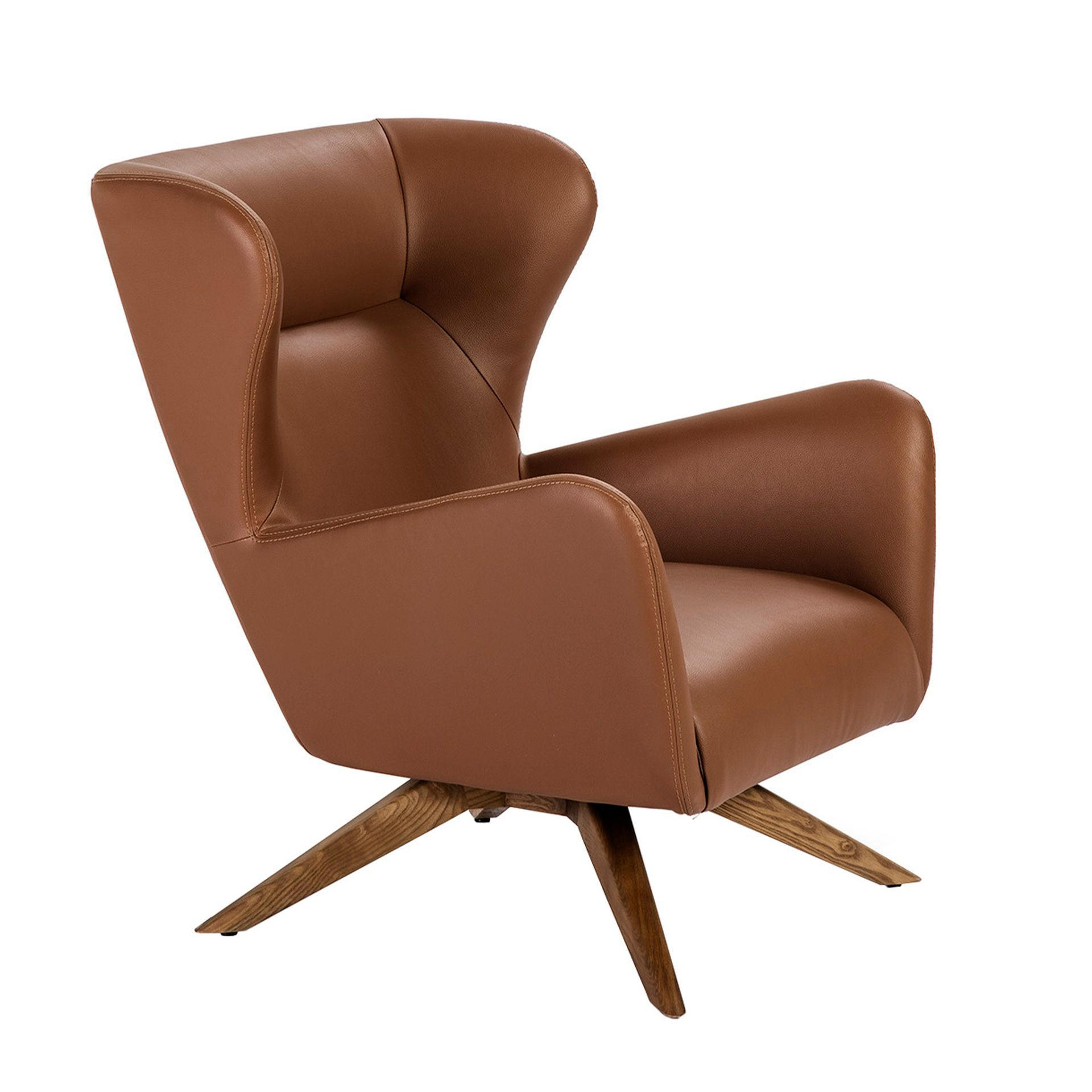 Angel Cerda Drehsessel Braun 86x90x75 cm