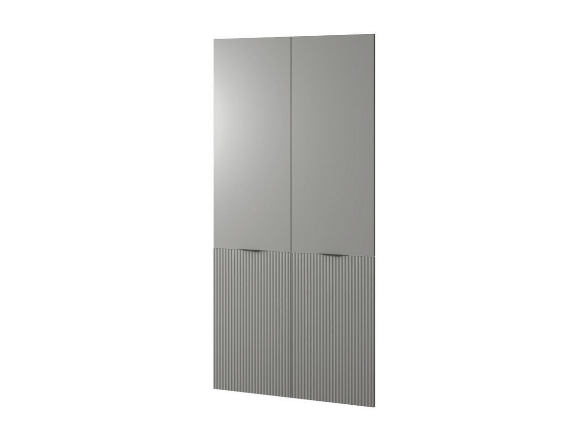 DREHTÜRENSCHRANK ATELIO 101/200/51 cm Modern Kleiderschrank 2-türig Grau - Grau, Holzwerkstoff (101/200/51cm) - MASSENO