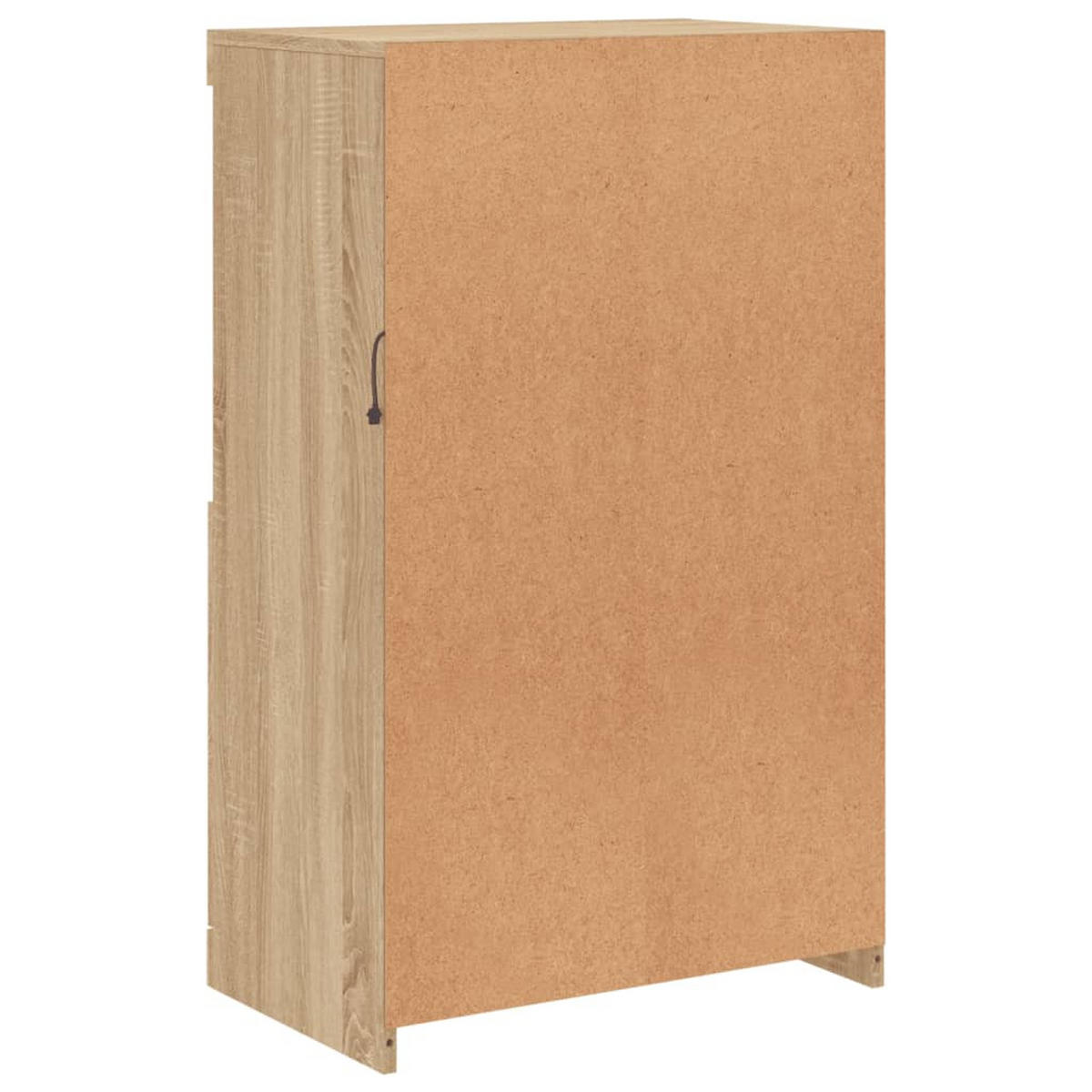 SIDEBOARD mit LED-Licht, 2 Türen 60,5/37/100 cm aus Holzwerkstoff Sonoma-Eiche Dekor - Sonoma Eiche, Holz (60.5/100/37cm) - vidaXL