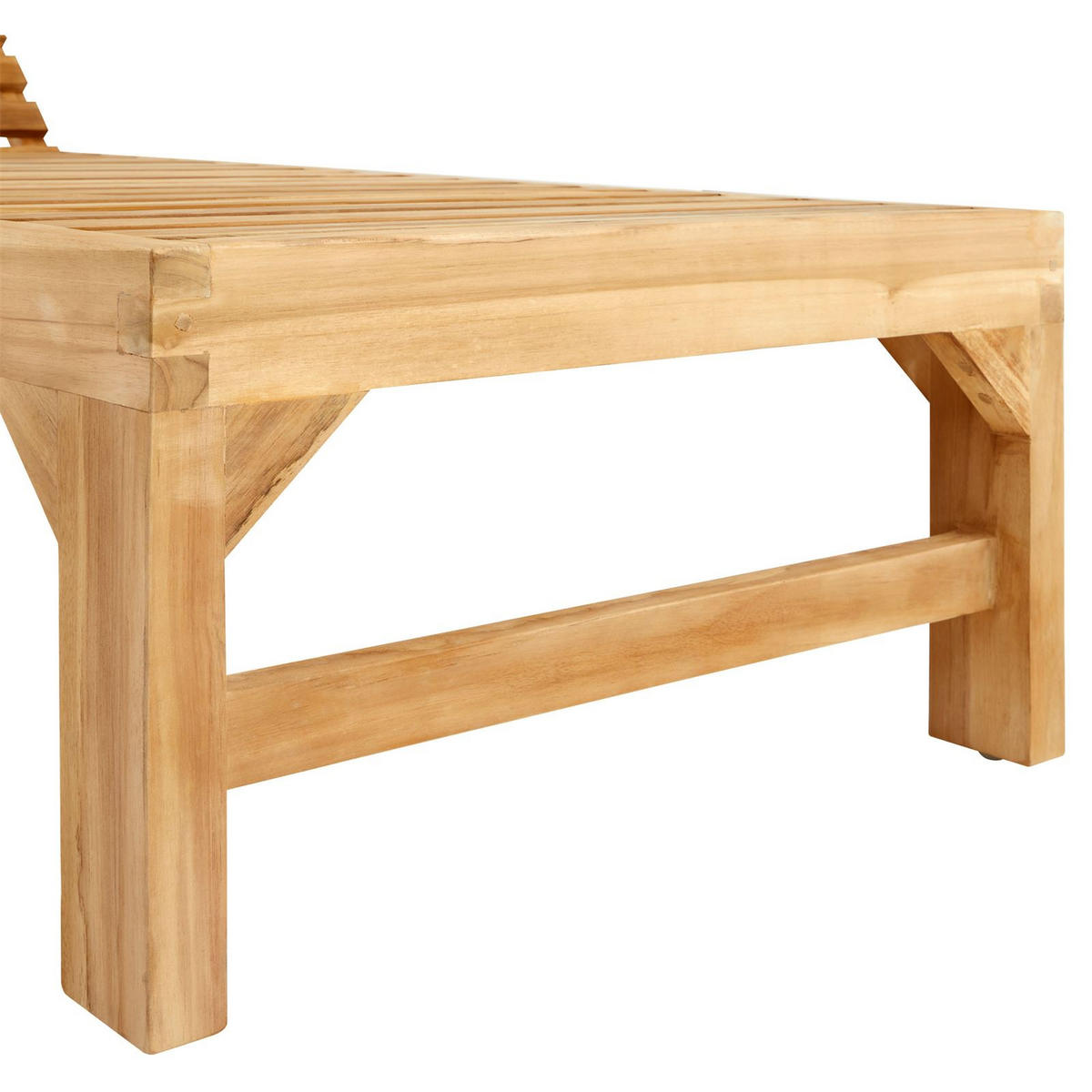 SONNENLIEGE GRANADA - Naturfarben, Holz (65/39/200cm) - CARO-Möbel