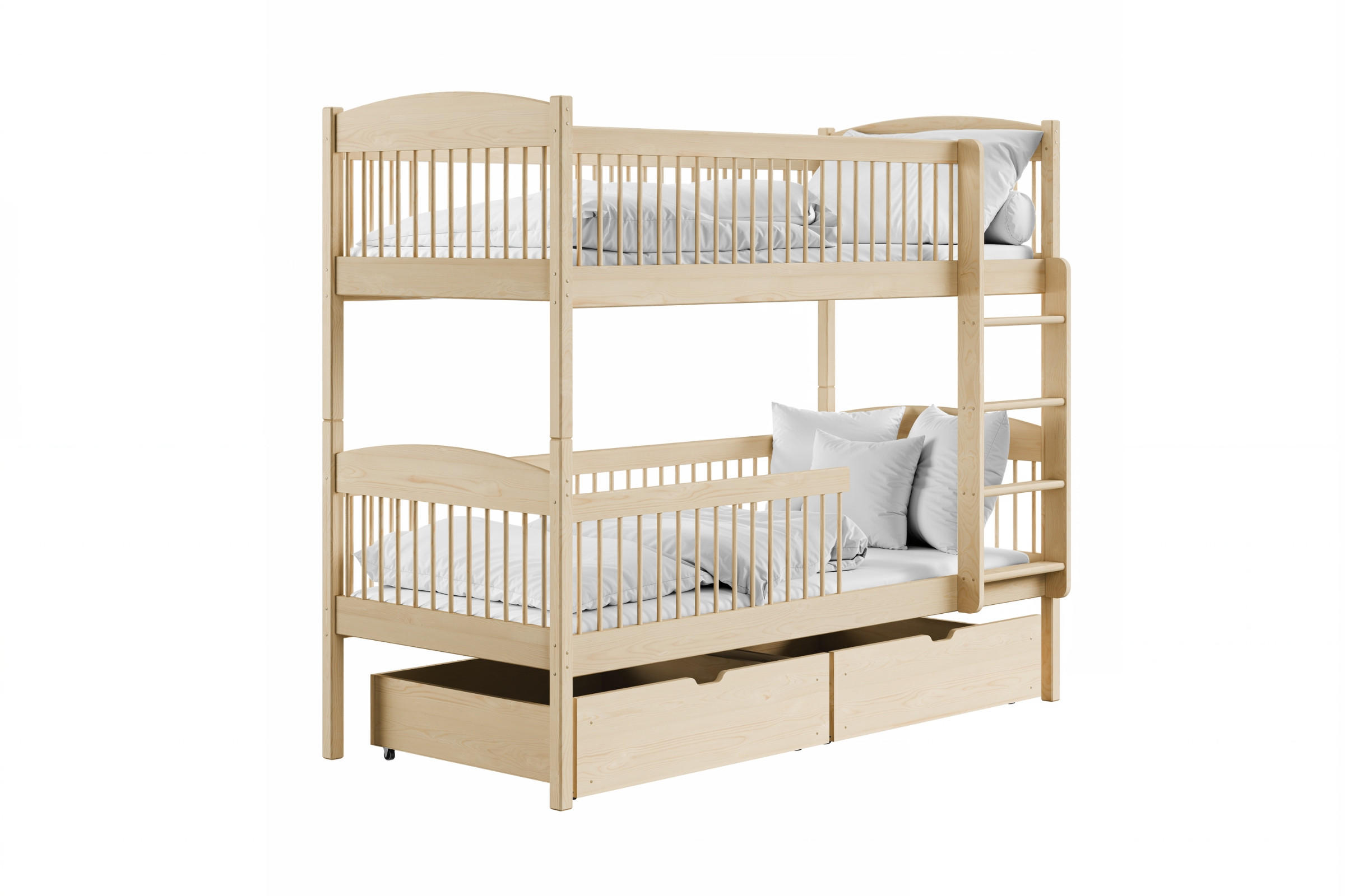 ETAGENBETT LOVELY 90/200 Natur Kiefer - Kieferfarben, Holz - Deine Möbel 24