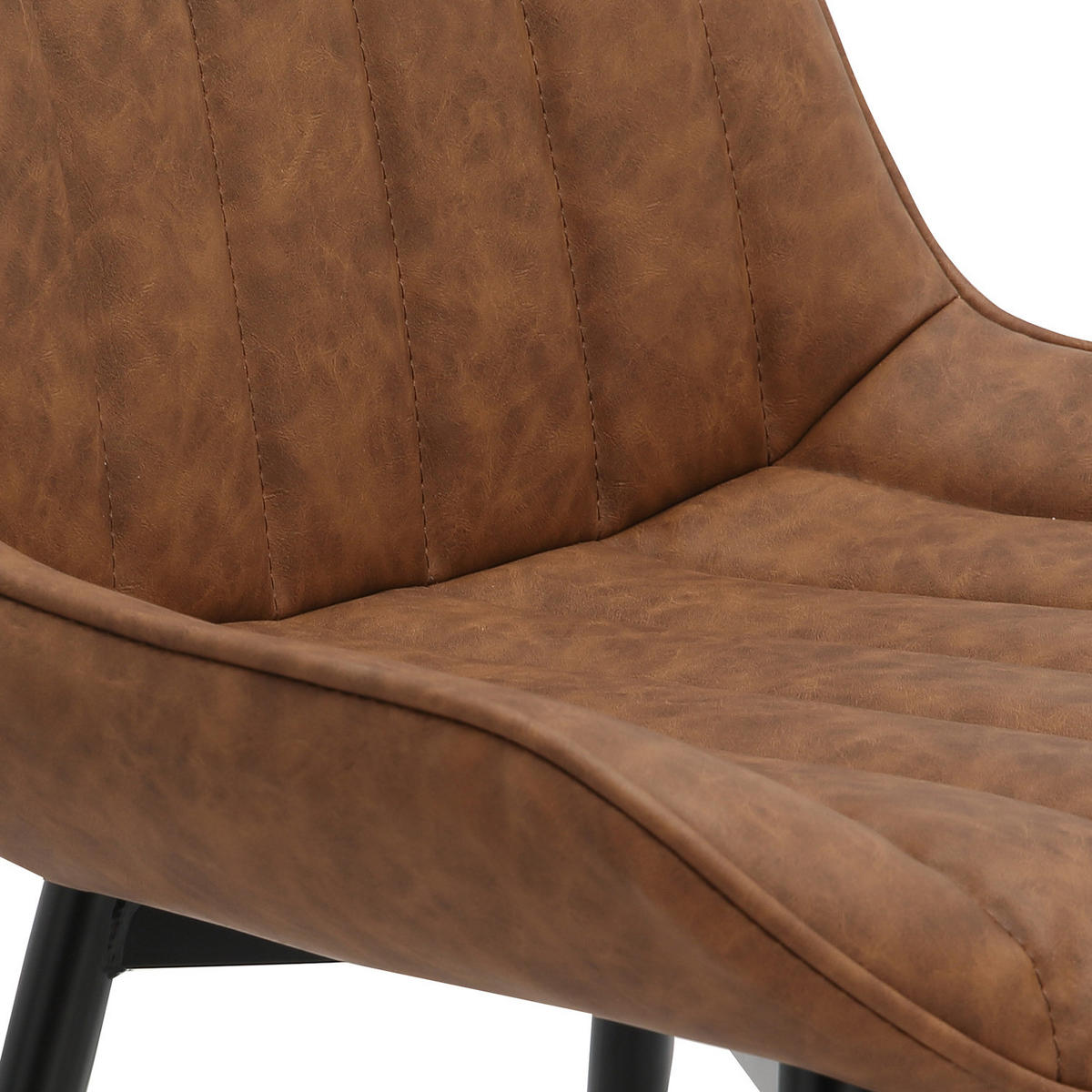 POLSTERSTUHL - Braun, Kunststoff (53/81/60cm) - home24