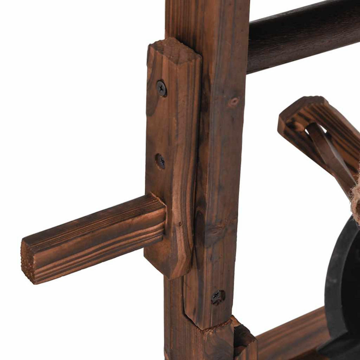 WUNSCHBRUNNEN Mit Pumpe 57/50/112 Cm Massivholz Tanne - Braun, Holz (50/57/112cm) - vidaXL