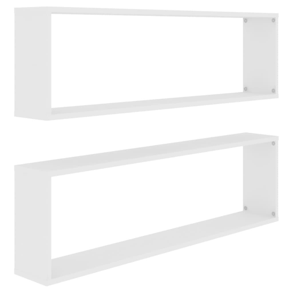 vidaXL Wandregale, Weiß 100x30x15 cm