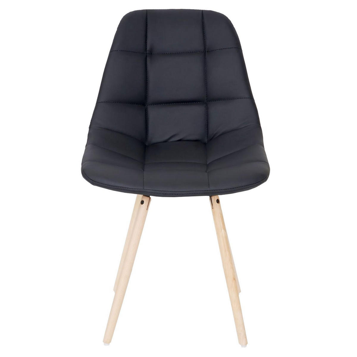 ESSZIMMERSTUHL I Schwarz 2er-Set - Schwarz, Textil (47/82/53cm) - MCW