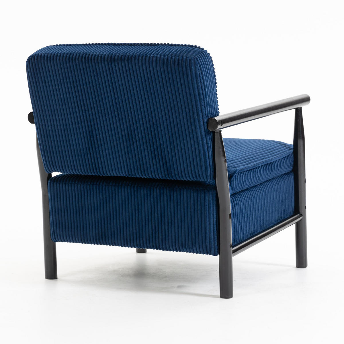 SESSEL Design Sessel,Loungesessel,Polsterstuhl,Cord,Blau - Blau, Textil (61/72/80cm) - LVHOM