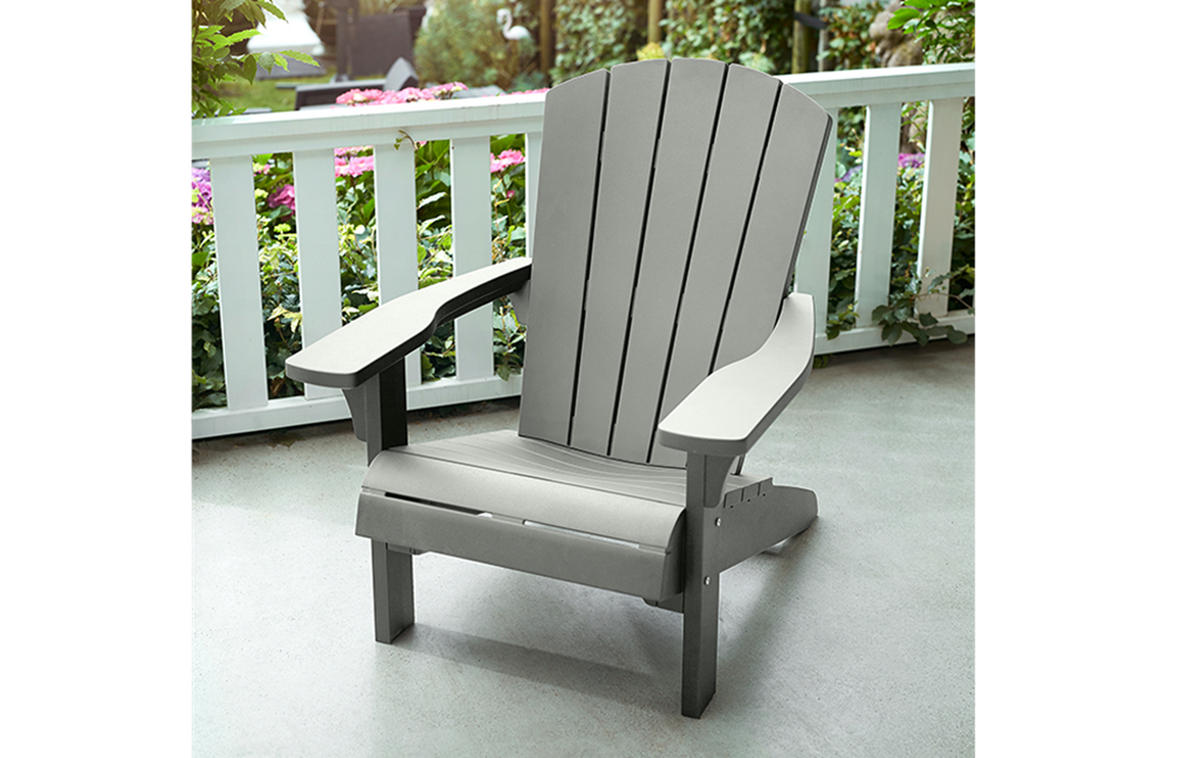 GARTENSTUHL Adirondack Troy - Grau, Kunststoff (80/96.5/85cm) - Keter