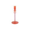 KERZENHALTER Duo Colores Orange 9.3/9.3/23 cm - Orange, Glas (9.3/23/9.3cm) - Present Time
