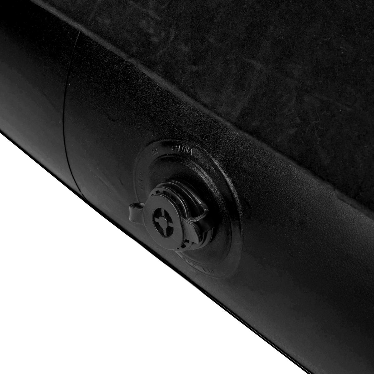 LUFTSOFA aufblasbares Sofa 198 x 138 x 62 cm schwarz wandelbar zum Doppelbett - Schwarz, Kunststoff (138/62/198cm) - Avenli