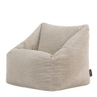 SITZSACK Flauschig für Kinder - Beige, Textil (55/44/55cm) - icon