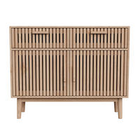 SIDEBOARD 100 cm, 2 Schubladen, 2 Türen, Holzfarben - Kastanienfarben, Holz (100/80/35cm)