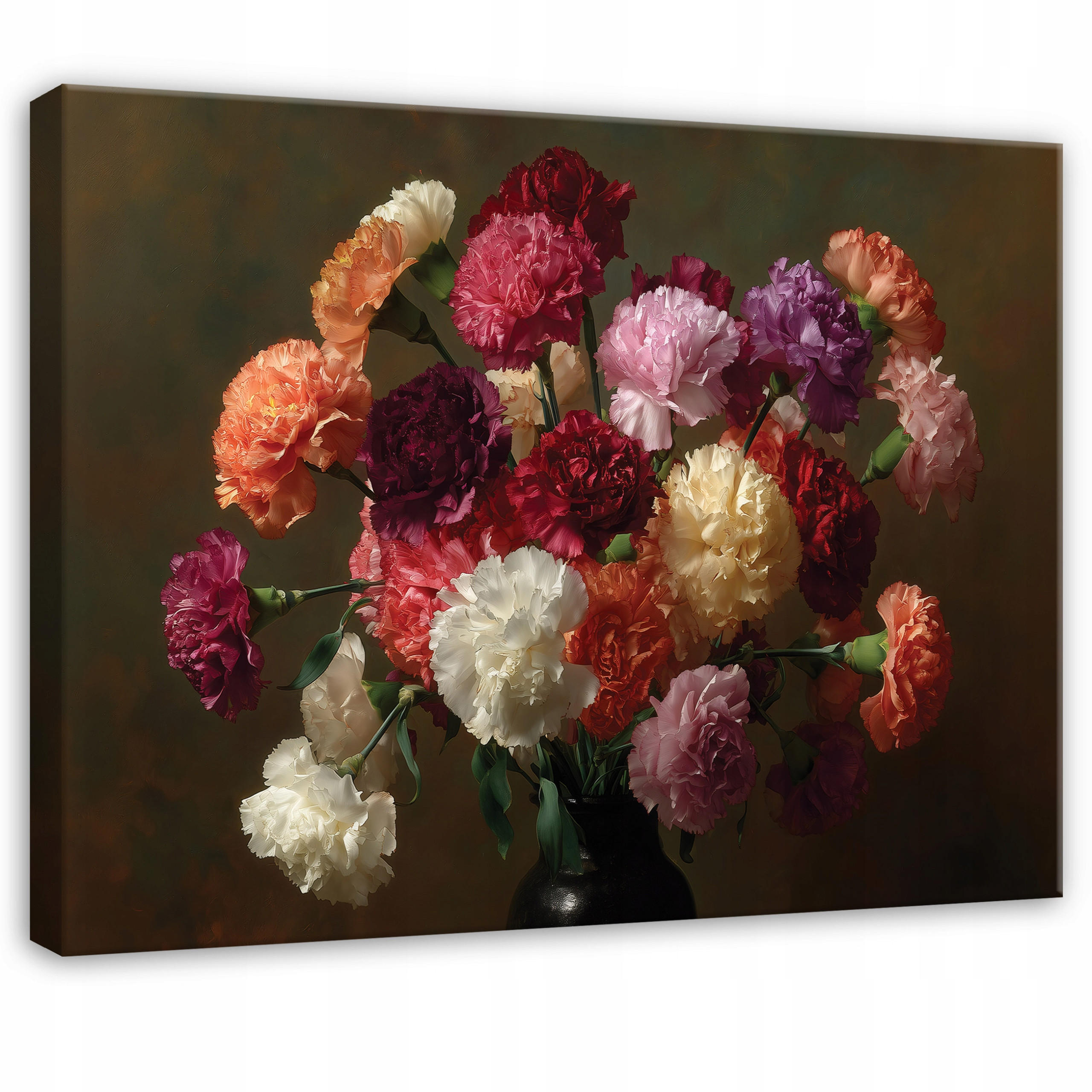 LEINWANDBILD Blumen Abstrakt Braun 100x70 cm - Multicolor, Holzwerkstoff (100/70cm) - Wallarena