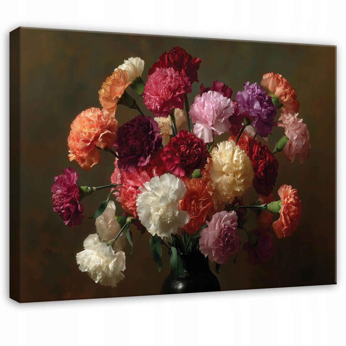 LEINWANDBILD Blumen Abstrakt Braun 100x70 cm - Multicolor, Holzwerkstoff (100/70cm) - Wallarena