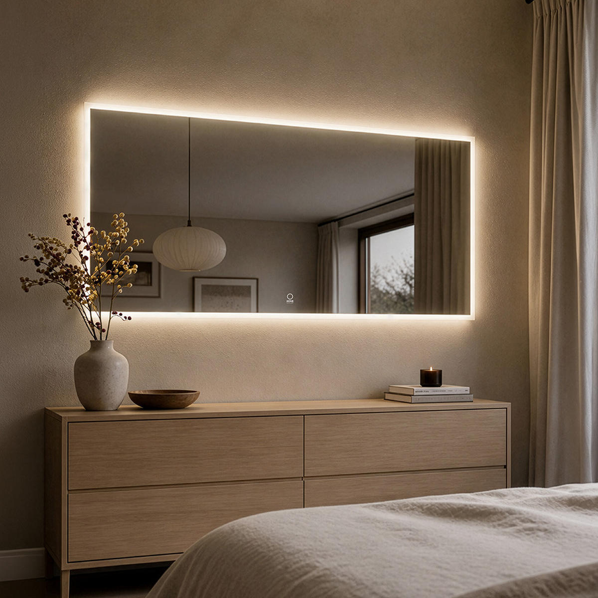 LED-SPIEGEL Rechteckig NOLA – 160 x 70 cm - Weiß, Glas (160/70/1cm) - Home Deluxe