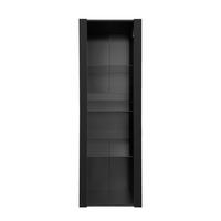 VITRINE Schwarz 55/38/166 cm - Schwarz, Holzwerkstoff (55/166/38cm) - PANGIVO