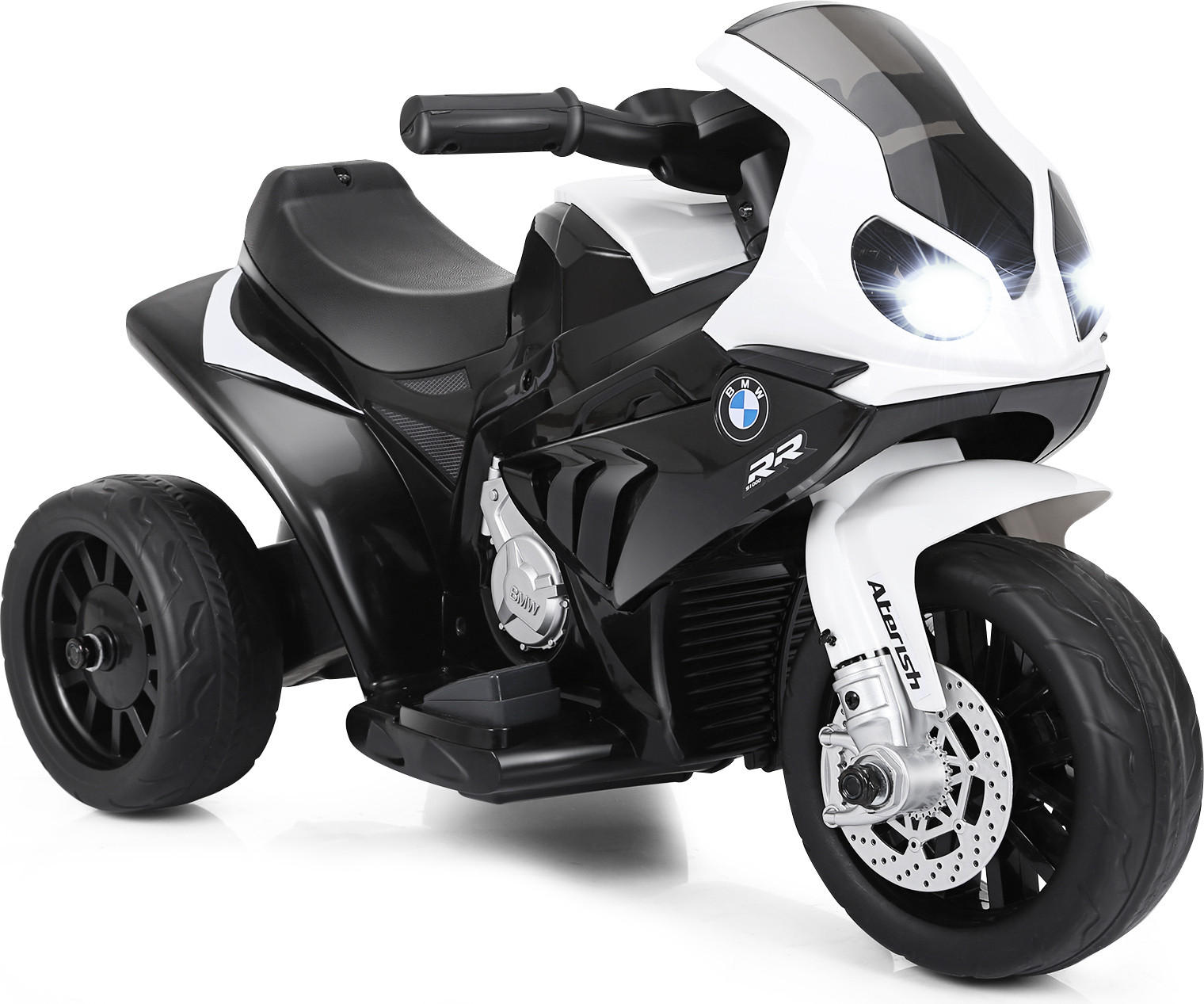KINDERMOTORRAD BMW 6V Schwarz - Schwarz, Kunststoff (37/44/66cm) - COSTWAY