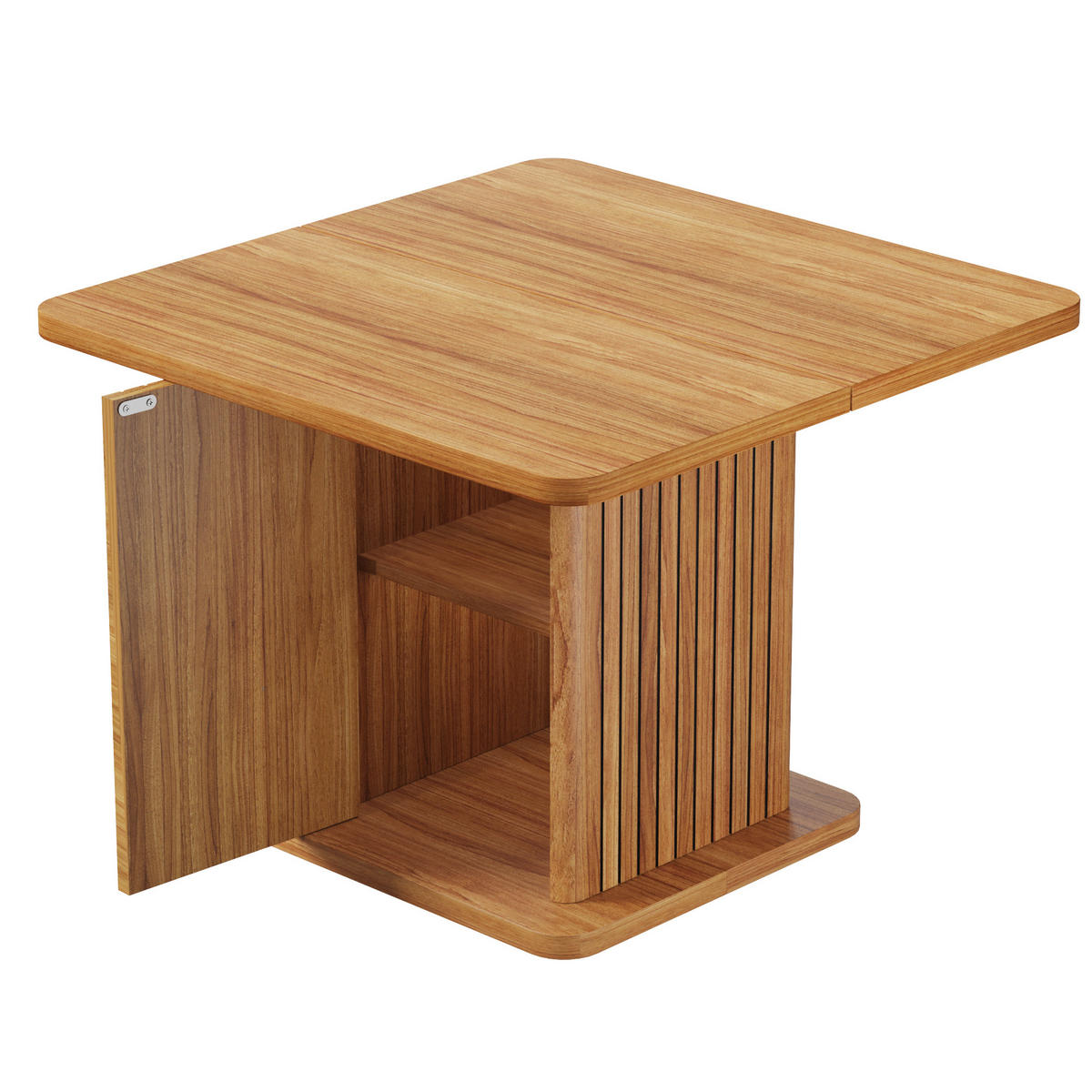 ESSTISCH 80/80/76 cm, Dunkelbraun - Naturfarben, Holzwerkstoff (80/80/76cm)