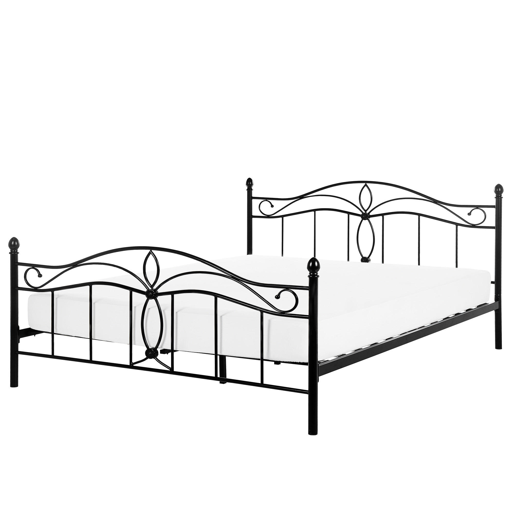 METALLBETT 160/200cm Schwarz Antlia - Schwarz, Metall (160/200cm) - Beliani