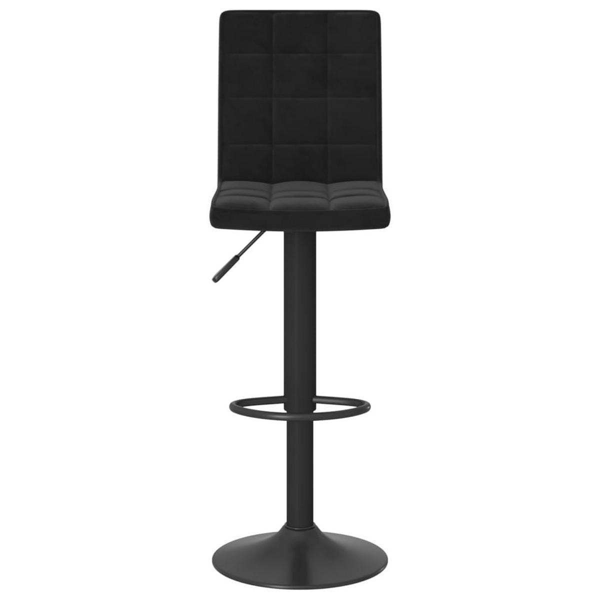 BARHOCKER 2 Stk. Schwarz Samt - Schwarz, Textil (52/124.5/40cm) - vidaXL