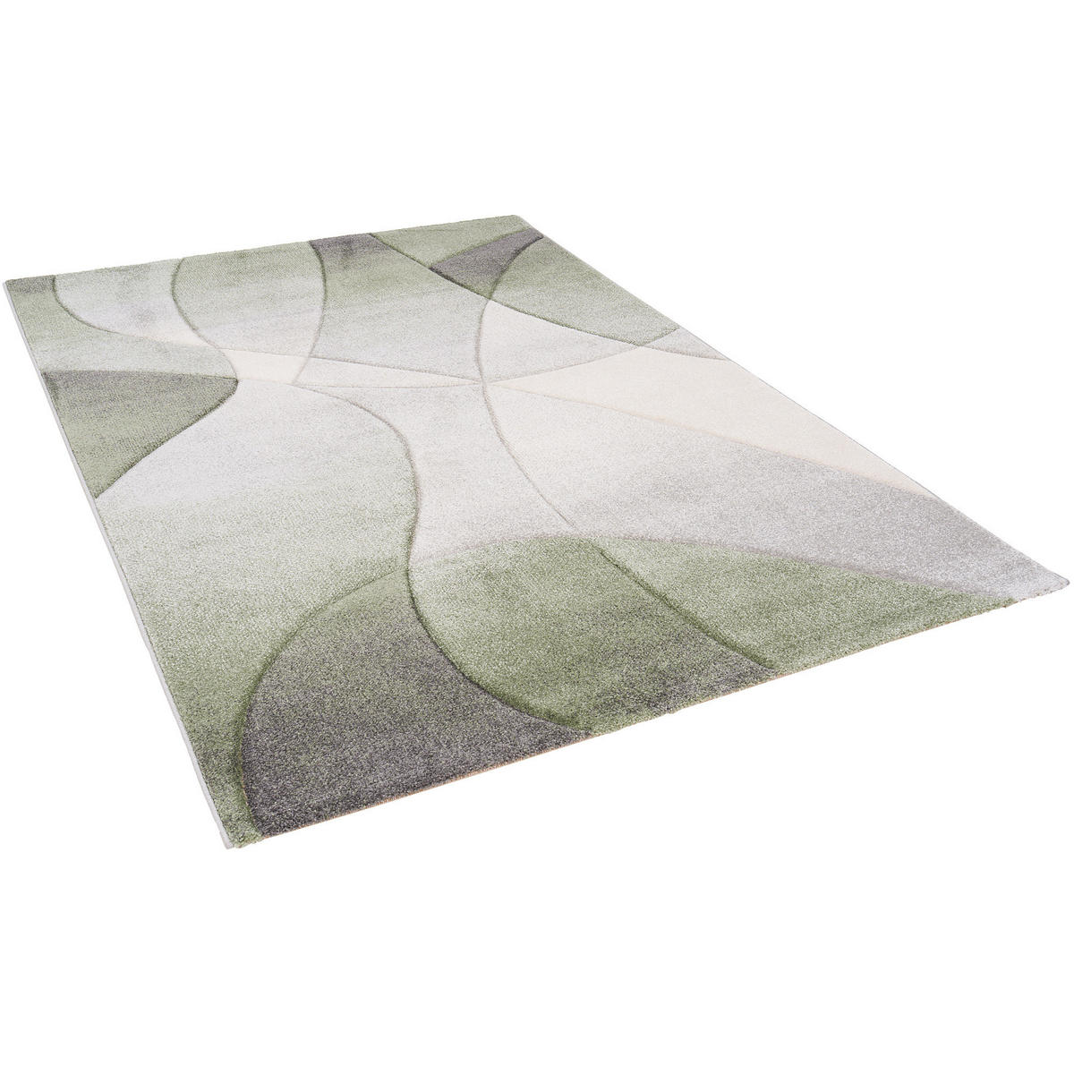 DESIGNER TEPPICH MAUI MODERN - Grün, Textil (140/200cm) - Pergamon