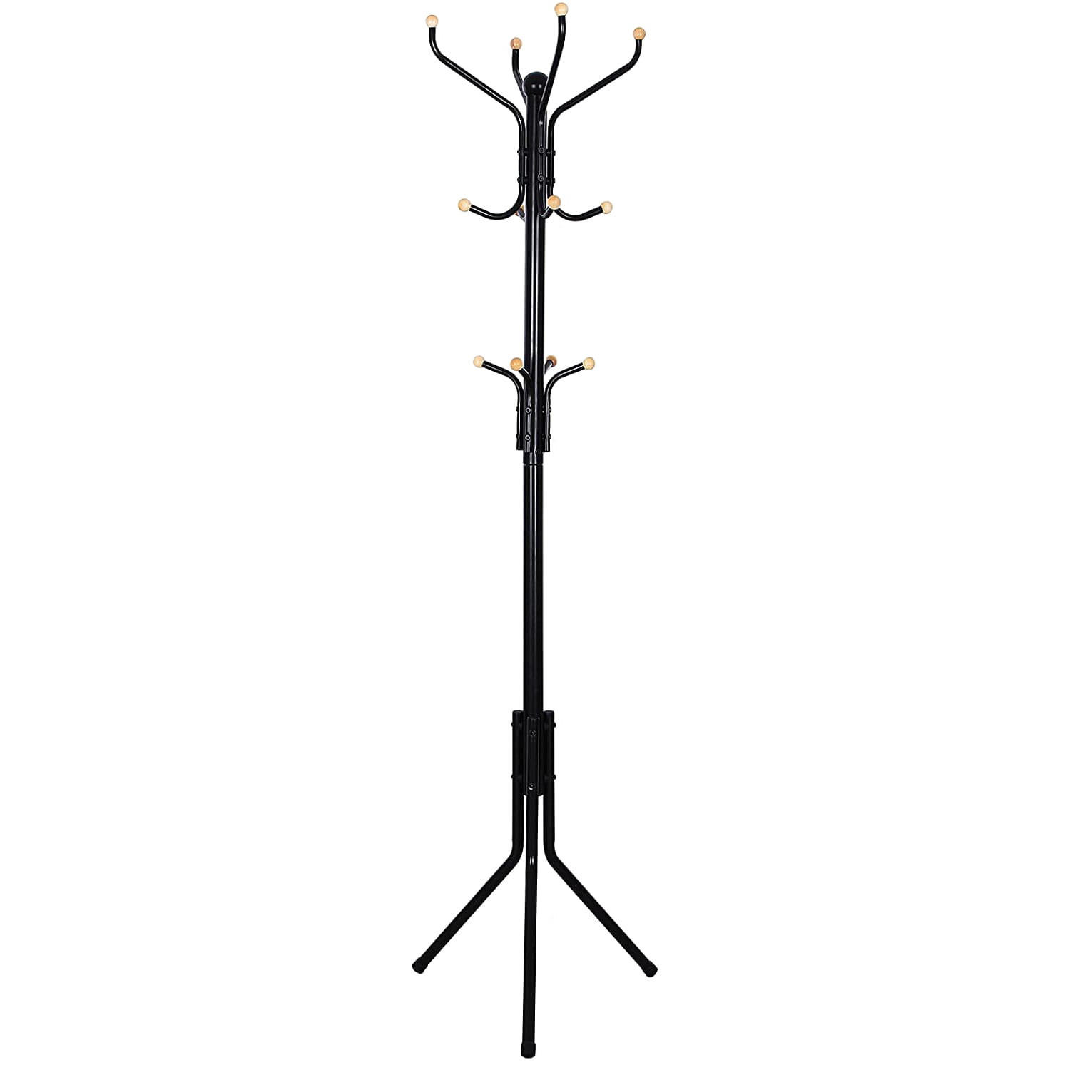 GARDEROBENSTÄNDER - Schwarz, Metall (44/182/44cm) - Mat-Haus