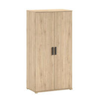 KLEIDERSCHRANK Keelia Eiche Melamin 2 trg Stauraum - Eichefarben, Kunststoff (101/199/59cm) - 58aufmkessel