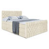 BOXSPRINGBETT SERENE-Z KING - 160 x 200 - H3/H4 - Beige - Beige, Holzwerkstoff (160/200cm) - ALTDECOR