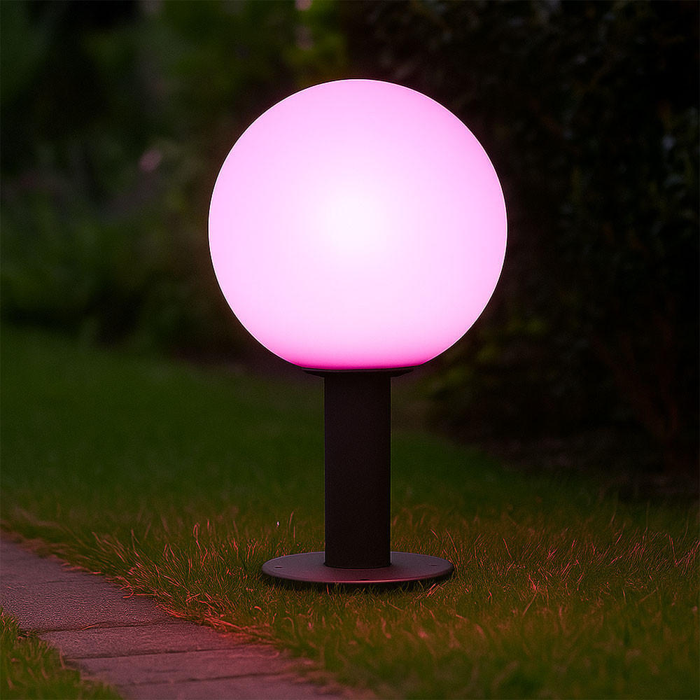 LED AUSSENLEUCHTE Aluminium Anthrazit - Anthrazit, Glas (25/25/38cm) - Globo Lighting
