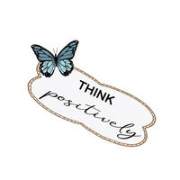WANDTATTOO Texte 8.5 x 15 cm - Blau, Papier (8.5/15/15cm) - Sanders & Sanders