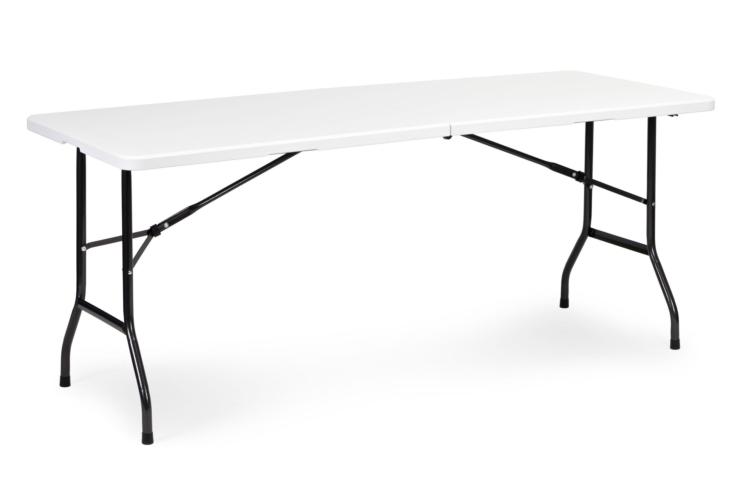 GARTENTISCH klappbar 180 x 75 cm - Weiß, Kunststoff (180/75/74cm) - Mat-Haus