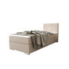 BOXBETT ZILANO 1 mit Matratze H3 und Topper 80x200 Cosmic 10 - Beige, Holz/Textil (80/200cm) - Bedante