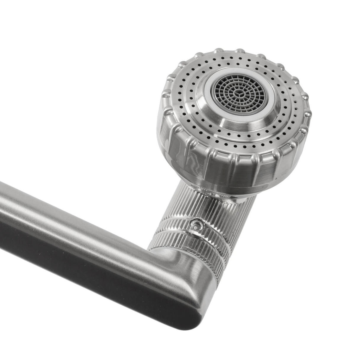WASCHBECKENARMATUR Rea Paco Nickel Brush Inox High - Nickelfarben, Metall (9.5/31/21cm) - REA